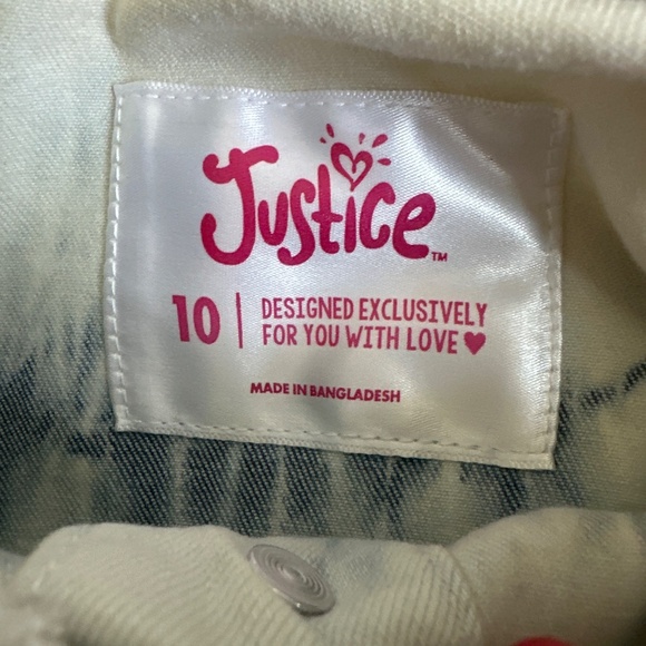 NWT Girls Denim Jacket size 10 - Picture 7 of 8